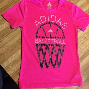 Pink Adidas sports jersey